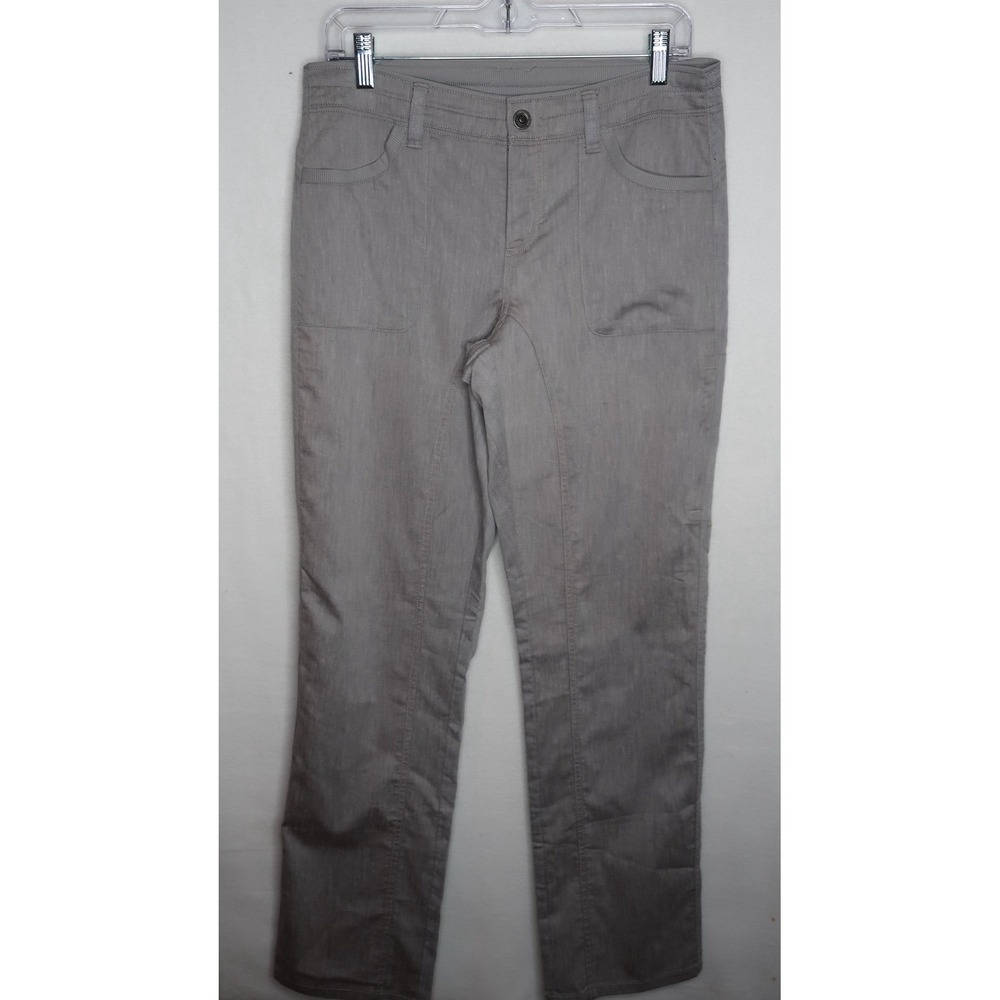 Kuhl Cabo Pants Womens 8 Reg Gray Cotton Blend Straight Leg Hiking Gorpcore